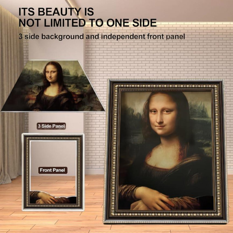 Lit pour chat Mona lisa, maison de chat avec cadre à griffes