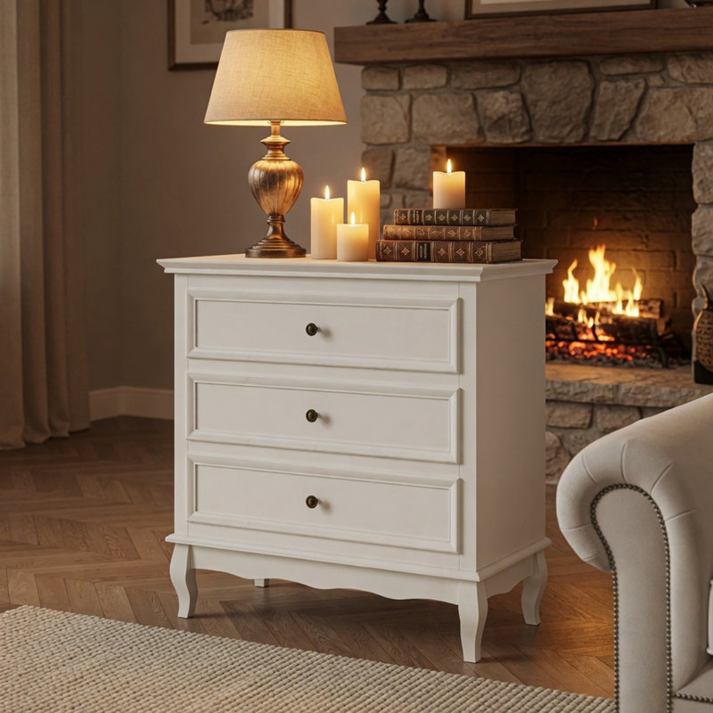 Commodes décoratives avec 3 tiroirs