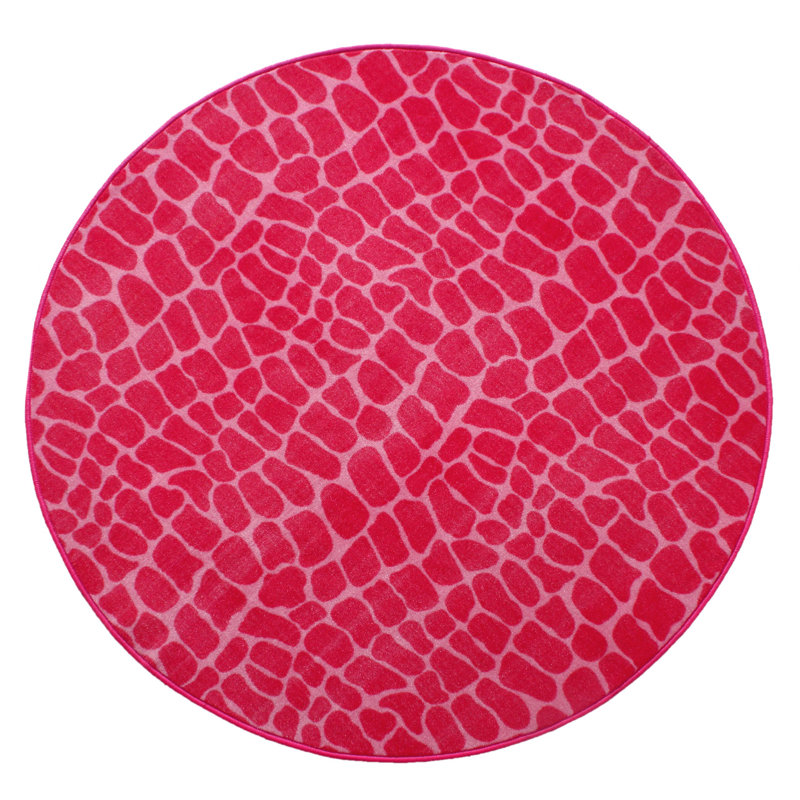Tapis crocodile rose Furnish My Place, Rond 12 pi