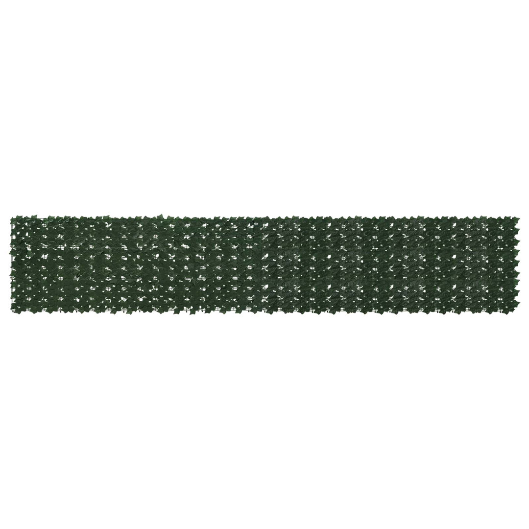 Vidaxl Balcony Screen With Leaves Garden Sunshade Dark Green/Green Multi Sizes