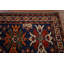 Tapis bleu marine à motif géométrique Kazak