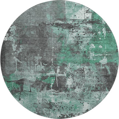 Premium Machine Washable Mayfield AMF1839 Abstract Rug