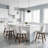Solid Wood Swivel Bar Stool with 360° Rotation(Set of 4)-321454405