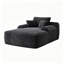 Chaise longue convertible, peluche grise, avec porte-gobelet-522022820-522022827