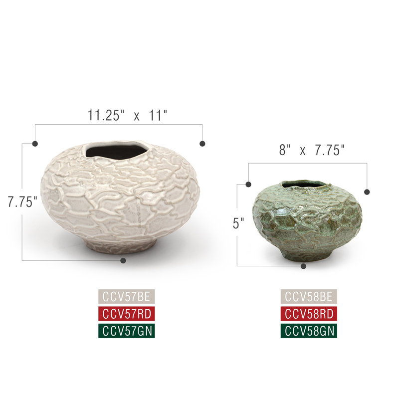 Le vase ovale, Vert