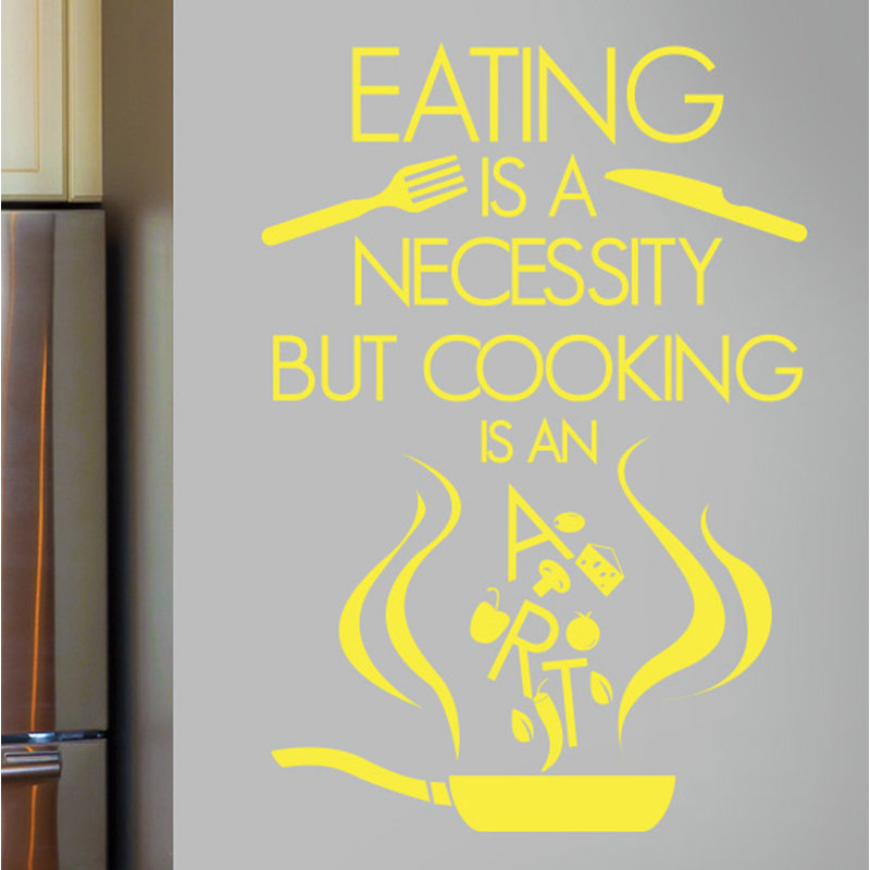 Food & Beverage Wall Decal, Bright Yellow