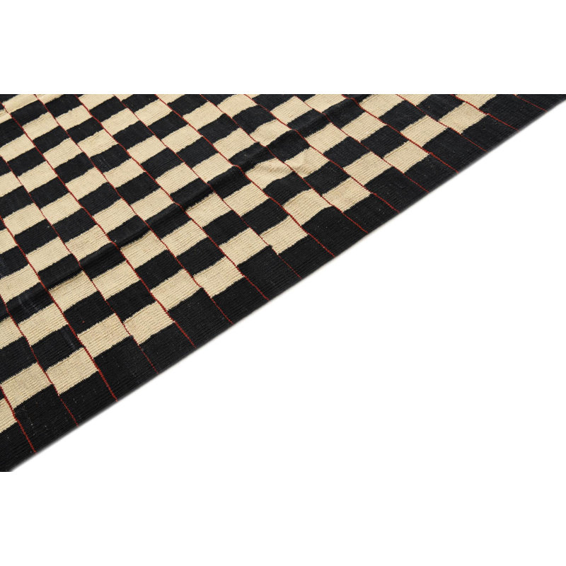 Tapis noir et blanc Noor