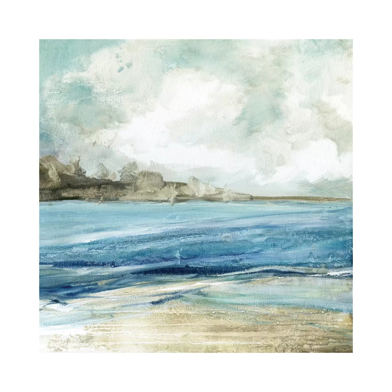 Soft Surf I by Carol Robinson - Wrapped Canvas Painting, 30.48 cm H x 30.48 cm W