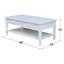 Tillar Solid Wood Coffee Table-2031722257