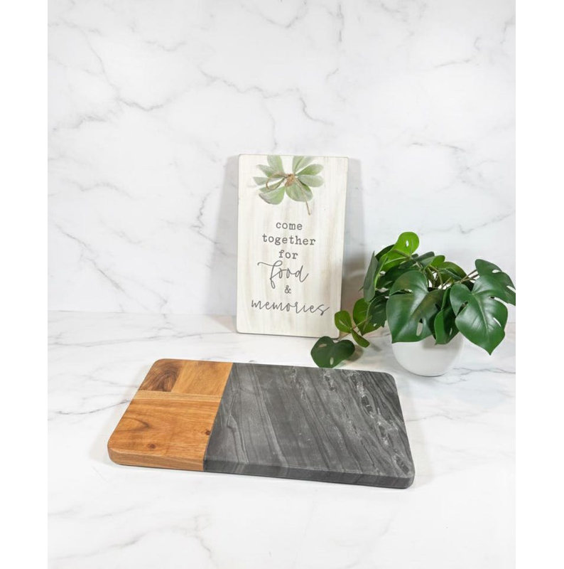 Artisan Harmony Serving Board, Gray/Brown
