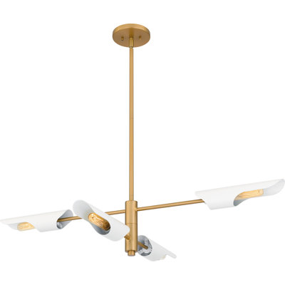 Gowanda 4-Light Brushed Nickel Island Light