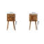 30 cm W Solid Wood Bedside Table