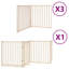 Archie & Oscar Dog Gate With Door Foldable 10 Panels White 800 Cm Poplar Wood-986195420-986195423