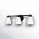 Kenn 3 Light Frosted Dimmable Vanity Light