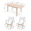 Hatteras 6 - Person Wood Patio Dining Set with Rectangular Table-2022893810