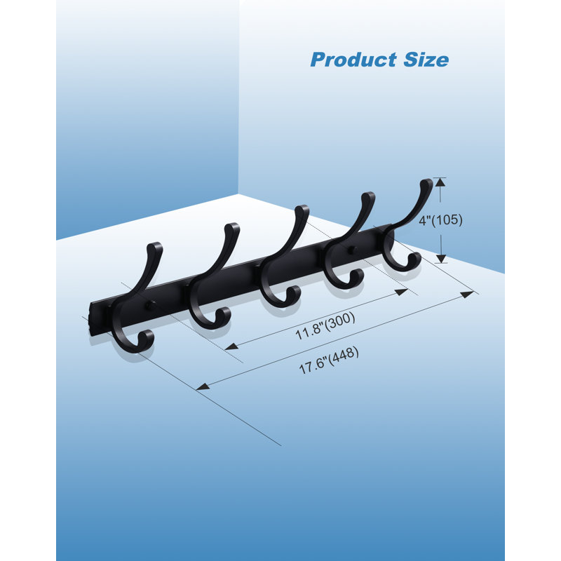 Aluminium Bathroom Over-the-Door Robe Hook