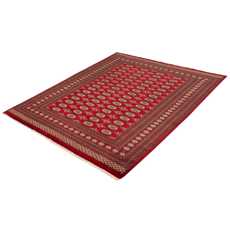 Tapis rouge foncé Finest Peshawar Bokhara 7 pi 10 po x 9 pi 3 po