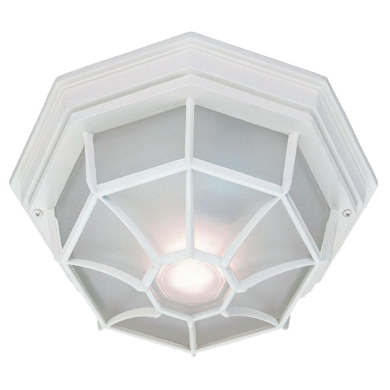 Canova Glass Flush Mount, Textured White