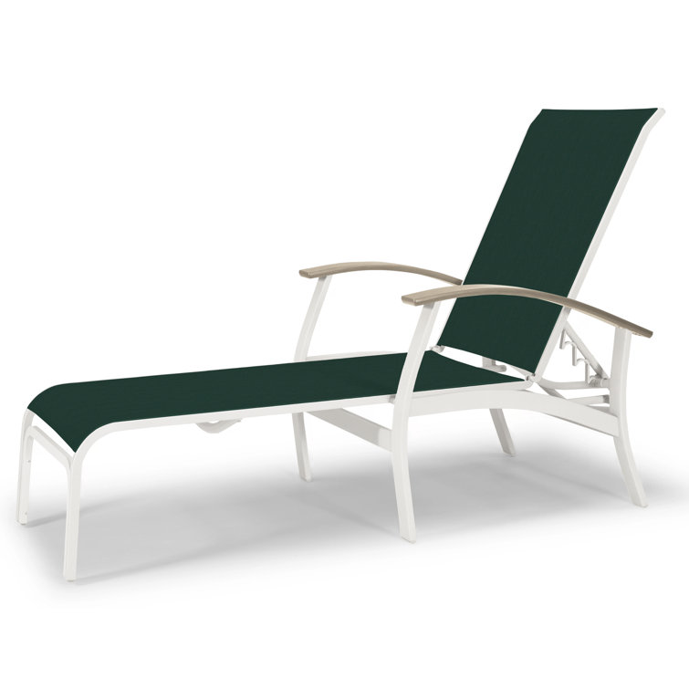 Askar Outdoor Rust-Resistant Metal Chaise Lounge