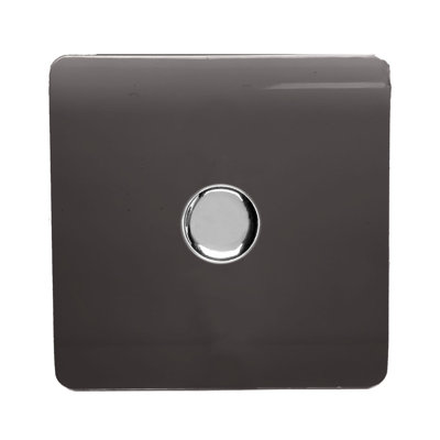 Trendi Switch 1 Gang 1 or 2 way 100w Rotary LED Dimmer Light Switch