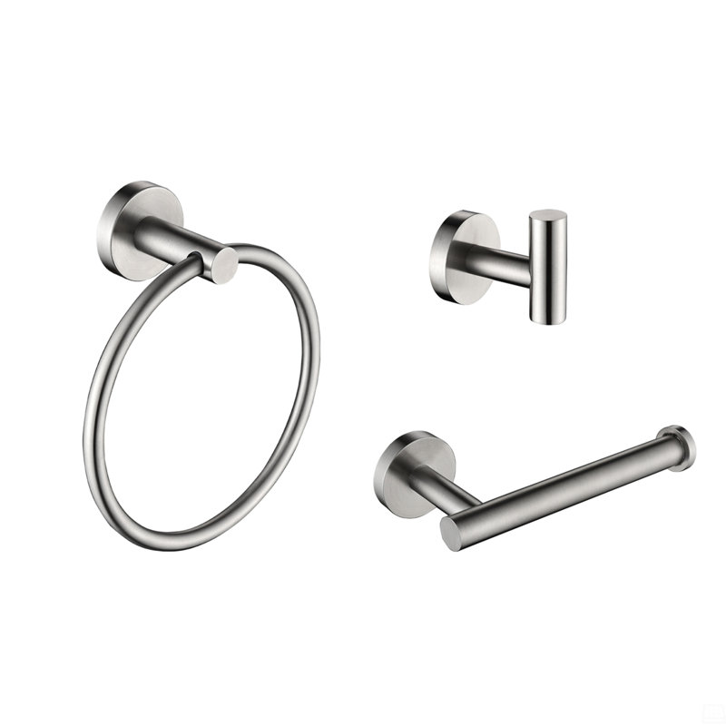 3 - Piece Bathroom Hardware Set, Brushed Nickel