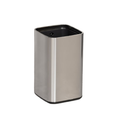 Poubelle carrée en acier inoxydable à double couche - minimaliste, polyvalente et sobre; convient à la cuisine, à la salle de bain ou à la chambre à coucher. Comprend une conception épaisse et stable avec une sensation de qualité supérieure et une durabilité exceptionnelle.