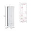 Armoire penderie 76 po avec porte à 2 tiroirs et barre de suspension-915136174