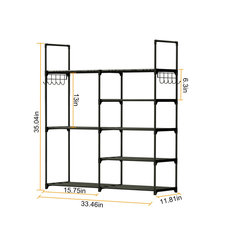 16 Pair Shoe Rack