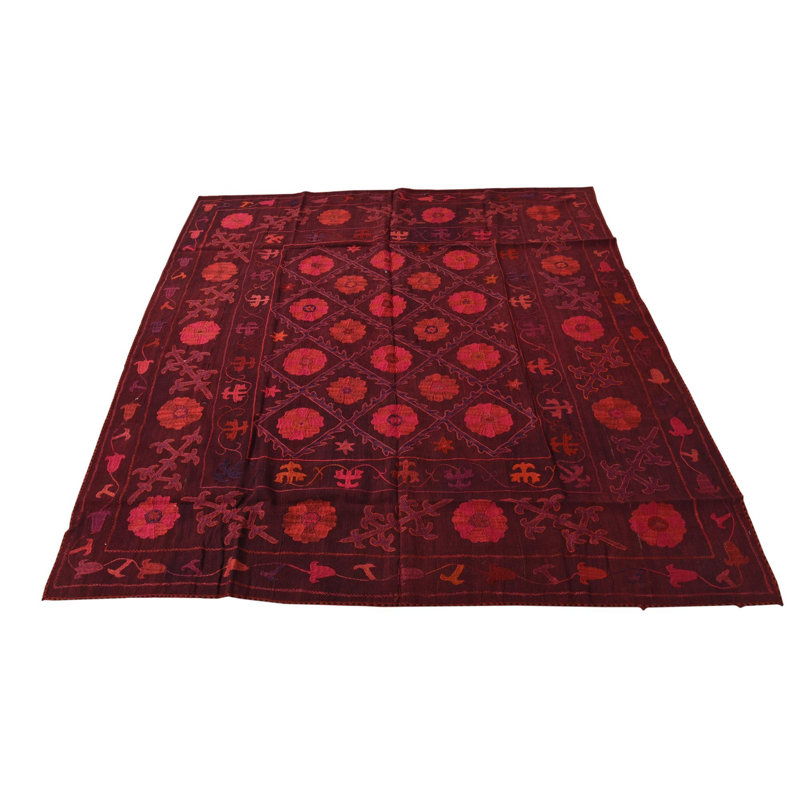 Tapis bourgogne carré 6 pi 6 pi