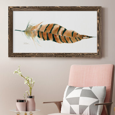 «Tail Feather I», peinture sur toile encadrée