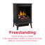 Dimplex Fernshaw Optiflame Freestanding Electric Stove Fire, 44.4Cm W