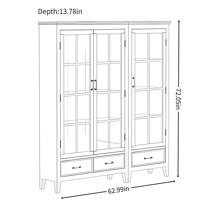 Modern Simple and Light Luxury Display Cabinet, Pink