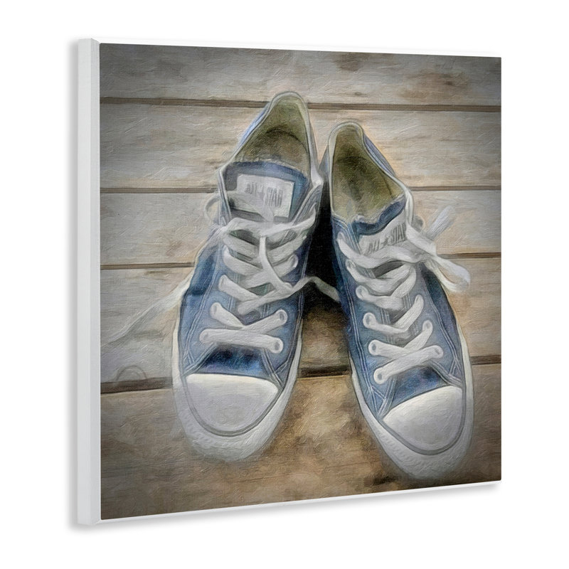 Art mural sur toile bleu denim classique par Graffi * Tee