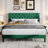 Divino Tufted Upholstered Platform Bed with Adjustable Headboard-256617289-256617291