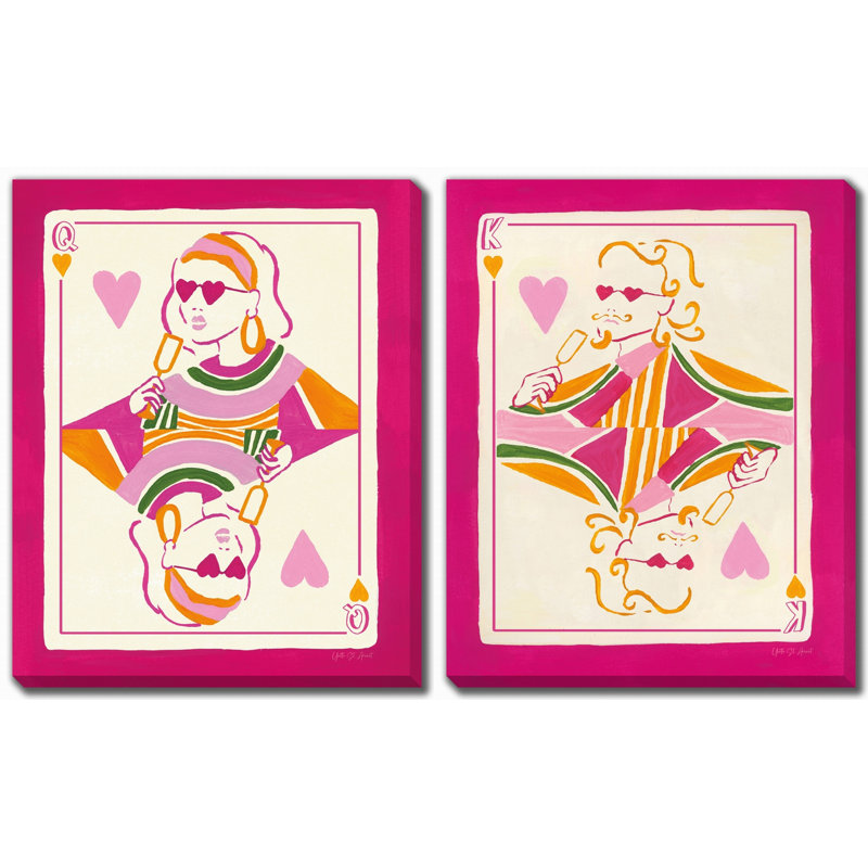 Playing Cards Canvas Wall Art Set