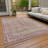 Machine Washable Indoor/Outdoor Xhevrie Paprika Rug-1363668299