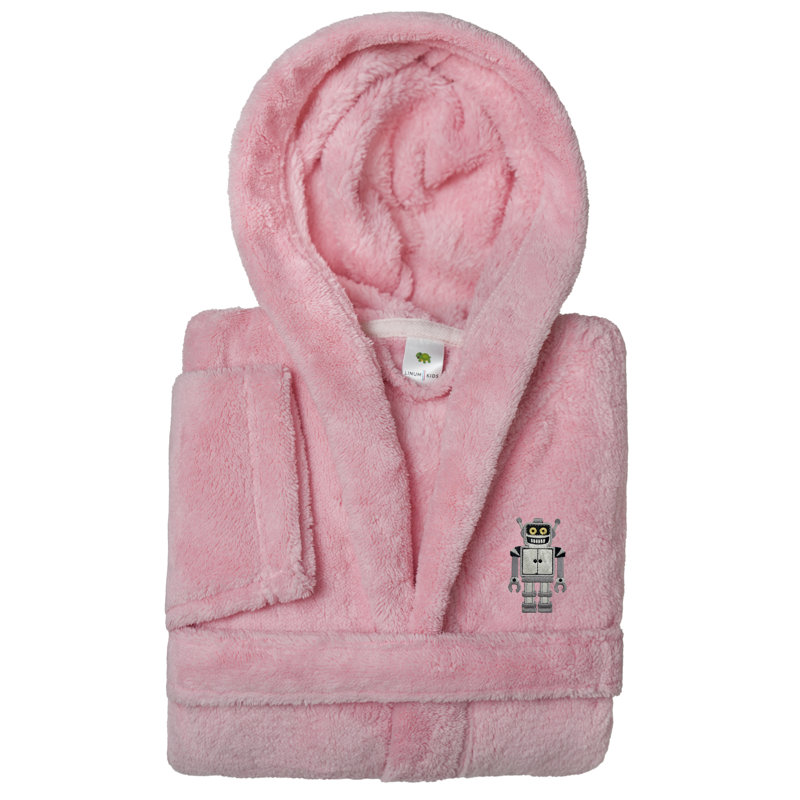 Peignoir 100% polyester Linum Kids, S, Rose