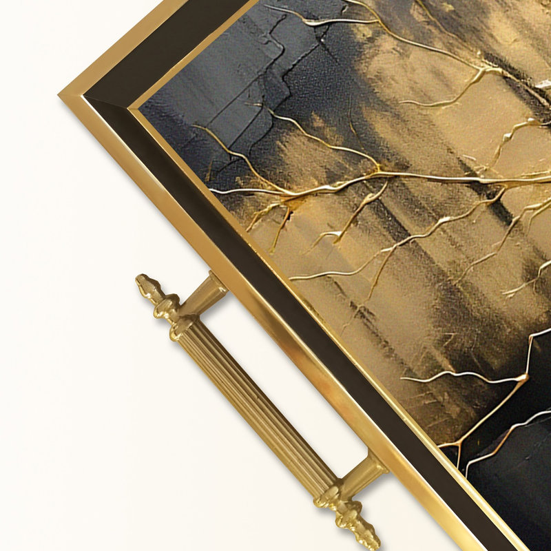 Élégant plateau en verre de 19,7 po x 11,4 po x 1,4 po | Fabrication 100% verre durable | Facile à nettoyer avec un chiffon humide | Idéal pour le service, la présentation décorative et l'organisation | Ajout élégant à la décoration intérieure
