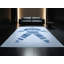 Tapis moelleux à rayures modernes et contemporaines bleu pâle et doux Lulsgate-431625471