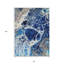 Tapis intérieur / extérieur 8 pi x 10 pi bleu marine et gris