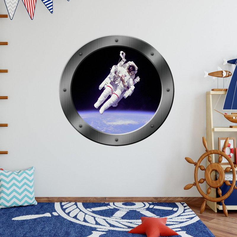 Décalcomanie murale « NASA Space astronaute » Steinway, H 24 po x L 24 po