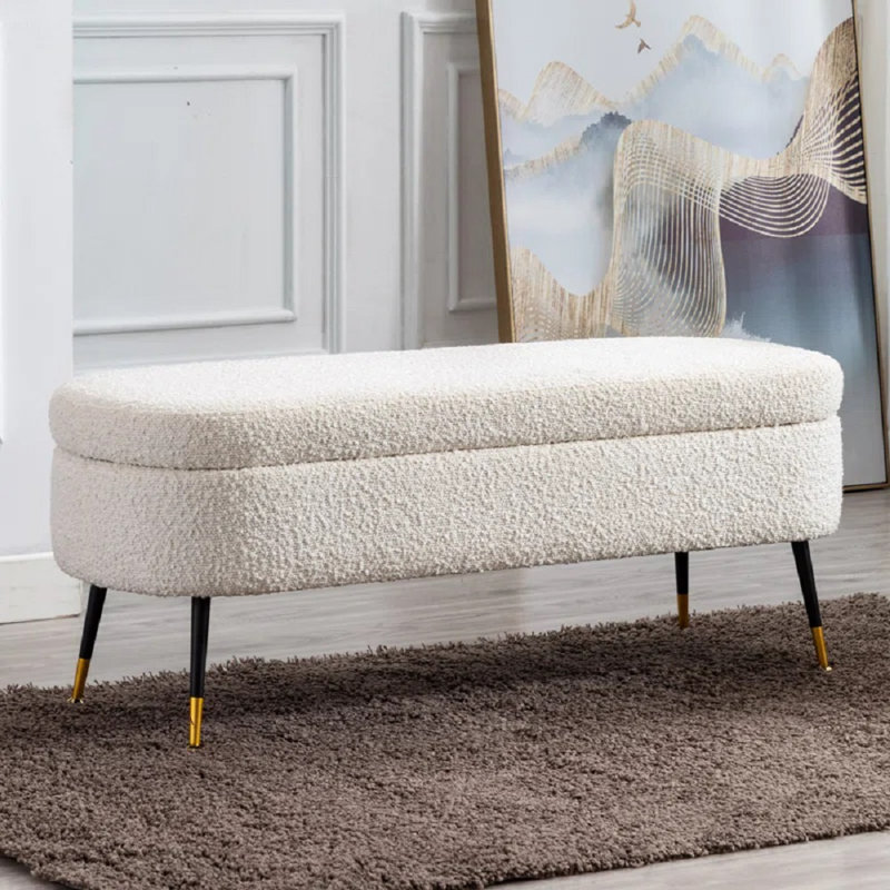Banc Boucle avec base dorée 