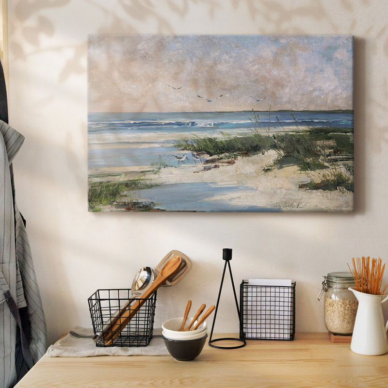 «Soft Morning Sea», toile tendue avec châssis, H 18 po x l 27 po