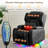 zero clearence recliner  Power Recliner Chair With Heat And Massage Set Of 3, Overstuffed Reclining Sofa Chair For Living Room Home Theater Rv With 3-Side Led Lights/Cup Holders/Usb & Type C Port-357131241