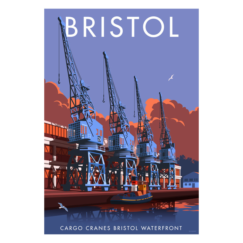 Bristol by Stephen Millership - Print, No Frame, 40cm H x 30cm W x 1cm D