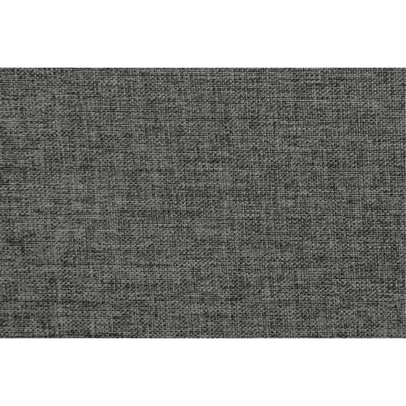 Canapé confortable en polyfibre avec pieds en bois massif, Bleu gris