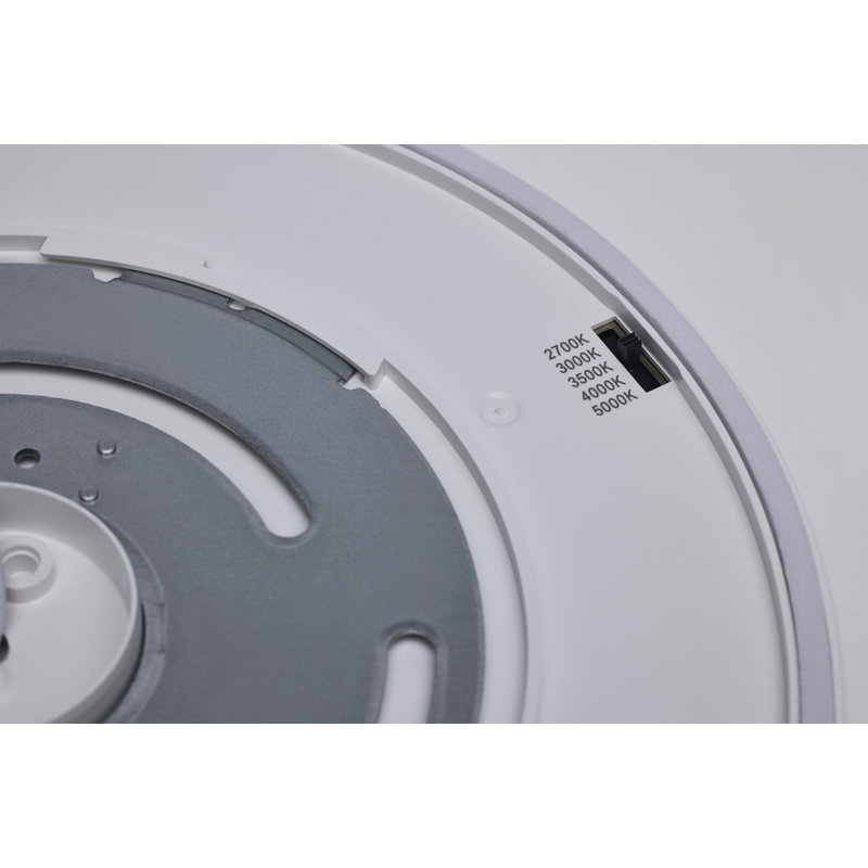 9 Watt 5 Inch Trimless Surface Mount 27K/3K/35K/4K/5K CCT Line Voltage Dimmable White Finish 120 Volt, White, 7", 10.8