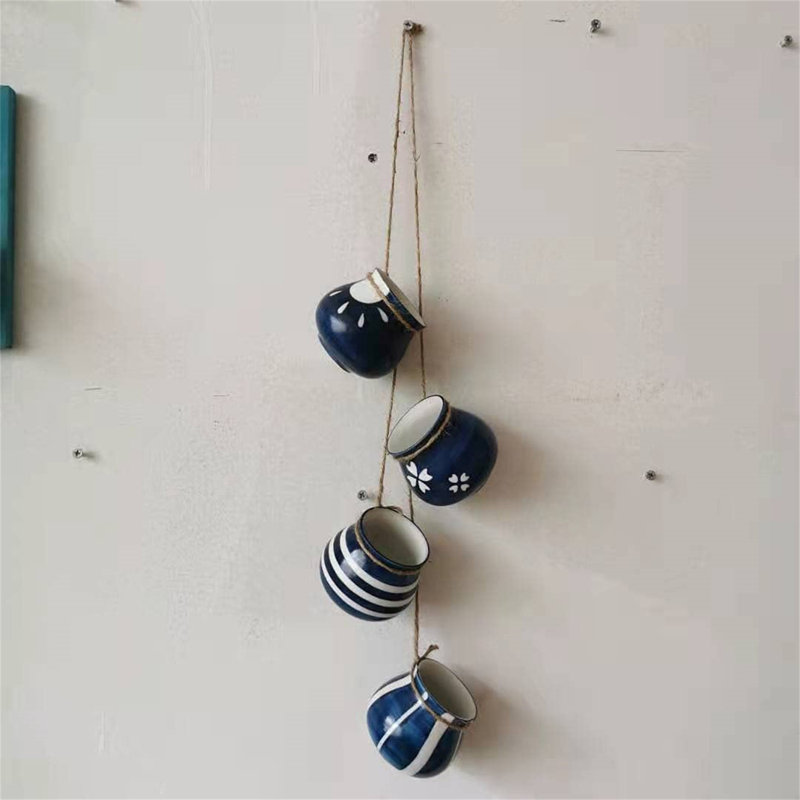 Ensemble de pots à fleurs suspendus 4 pièces Brantford