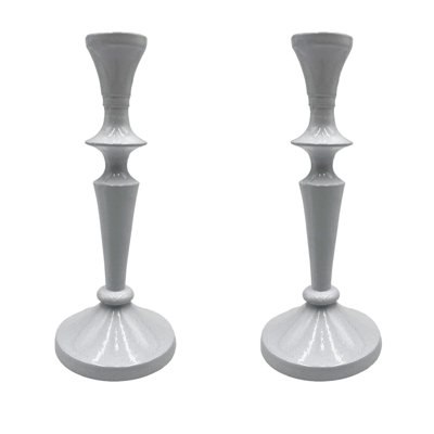 8'' H Aluminum Tabletop Taper Candlestick