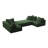 Tomeco Upholstered Boneless L-Shape Sectional Sofa with 7 pillows-1985626000